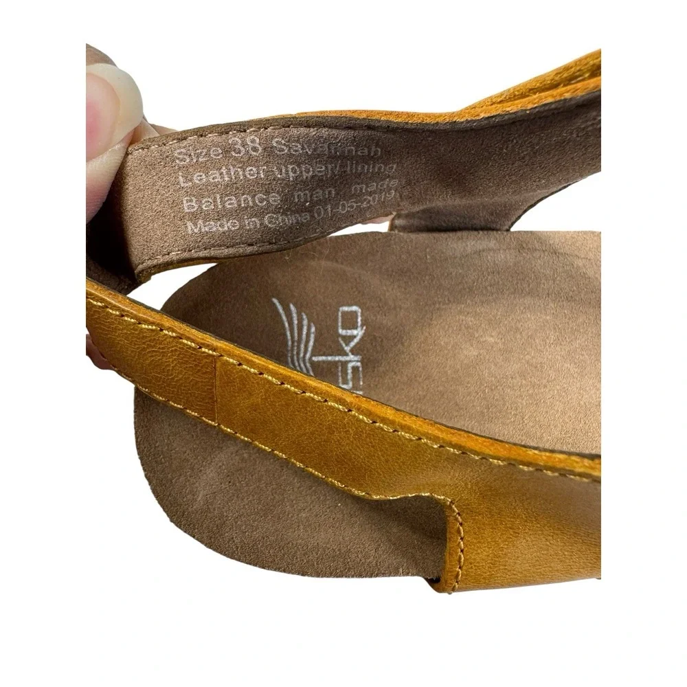 Dansko Savannah Wedge Sandals  Women Size 38 No Box